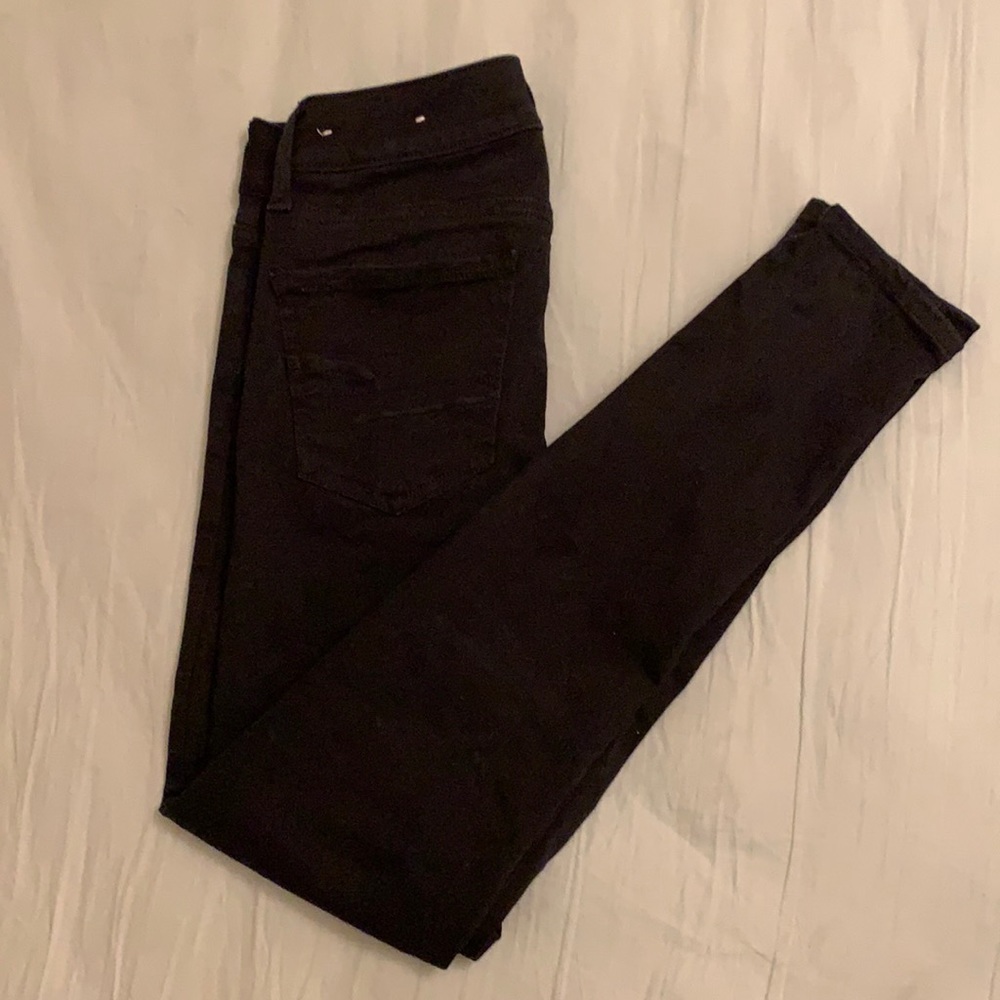 American Eagle black skinny jeans